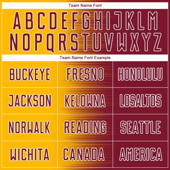 Maglia da calcio personalizzata con stampa a sublimazione Crimson Gold-White Gradient Line
