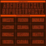 Maglia da calcio personalizzata con stampa sublimatica a righe marroni e arancioni sfumate