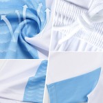Maglia da calcio personalizzata con stampa a sublimazione, sfumatura verde neon marrone-bianco
