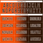 Maglia da calcio personalizzata con stampa a sublimazione con gradiente marrone-arancio-bianco