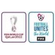 Distintivo Coppa del Mondo Qatar 2022 White &amp; Football Unites The World White  + €6,00 